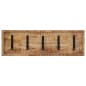 vidaXL Wandgarderobe mit 5 Haken Massivholz Mango vidaXL Wandgarderobe mit 5 Haken Massivholz Mango