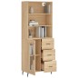 vidaXL Highboard Sonoma-Eiche 69,5x34x180 cm Holzwerkstoff vidaXL Highboard Sonoma-Eiche 69,5x34x180 cm Holzwerkstoff