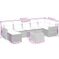 vidaXL 8-tlg. Garten-Sofagarnitur mit Kissen Grau Poly Rattan vidaXL 8-tlg. Garten-Sofagarnitur mit Kissen Grau Poly Rattan