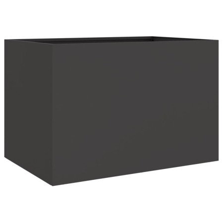 vidaXL Pflanzkübel Schwarz 62x40x39 cm Kaltgewalzter Stahl