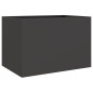 vidaXL Pflanzkübel Schwarz 62x40x39 cm Kaltgewalzter Stahl vidaXL Pflanzkübel Schwarz 62x40x39 cm Kaltgewalzter Stahl