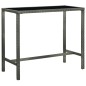 7-tlg. Gartenbar-Set mit Kissen Poly Rattan Grau 7-tlg. Gartenbar-Set mit Kissen Poly Rattan Grau