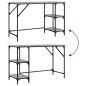 vidaXL Schreibtisch Grau Sonoma 120x50x75 cm Metall Holzwerkstoff vidaXL Schreibtisch Grau Sonoma 120x50x75 cm Metall Holzwerkstoff