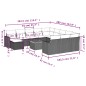 vidaXL 13-tlg. Garten-Sofagarnitur mit Kissen Schwarz Poly Rattan vidaXL 13-tlg. Garten-Sofagarnitur mit Kissen Schwarz Poly Rattan