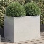 vidaXL Pflanzkübel Silbern 62x47x46 cm Edelstahl vidaXL Pflanzkübel Silbern 62x47x46 cm Edelstahl