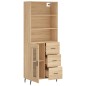 vidaXL Highboard Sonoma-Eiche 69,5x34x180 cm Holzwerkstoff vidaXL Highboard Sonoma-Eiche 69,5x34x180 cm Holzwerkstoff