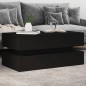 vidaXL Couchtisch mit LED-Leuchten Schwarz 90x50x40 cm vidaXL Couchtisch mit LED-Leuchten Schwarz 90x50x40 cm