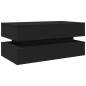 vidaXL Couchtisch mit LED-Leuchten Schwarz 90x50x40 cm vidaXL Couchtisch mit LED-Leuchten Schwarz 90x50x40 cm