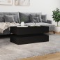 vidaXL Couchtisch mit LED-Leuchten Schwarz 90x50x40 cm vidaXL Couchtisch mit LED-Leuchten Schwarz 90x50x40 cm
