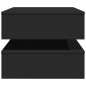 vidaXL Couchtisch mit LED-Leuchten Schwarz 90x50x40 cm vidaXL Couchtisch mit LED-Leuchten Schwarz 90x50x40 cm