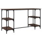 vidaXL Schreibtisch Braun Eichen-Optik 140x50x75 cm Metall vidaXL Schreibtisch Braun Eichen-Optik 140x50x75 cm Metall