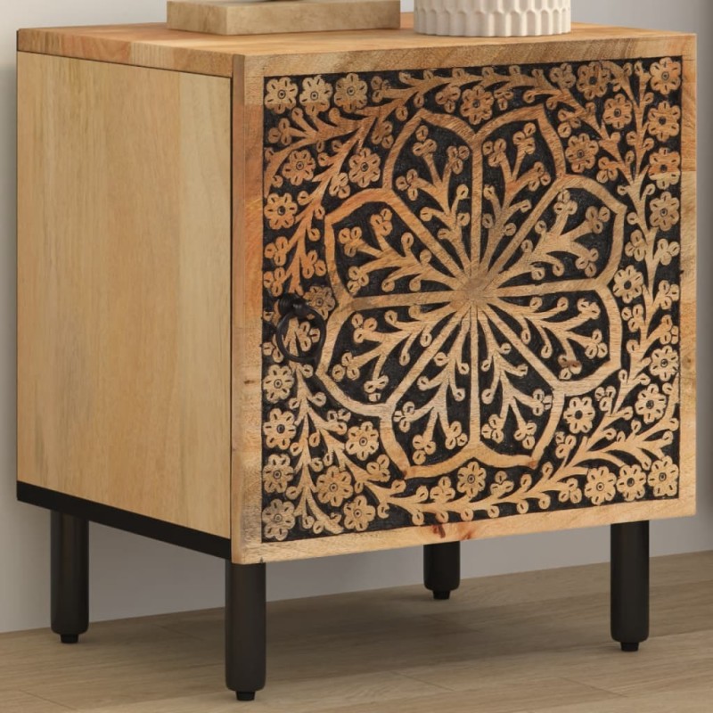 vidaXL Nachttisch 40x33x46 cm Massivholz Mango vidaXL Nachttisch 40x33x46 cm Massivholz Mango