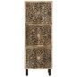 vidaXL Beistellschrank 40x33x110 cm Massivholz Mango vidaXL Beistellschrank 40x33x110 cm Massivholz Mango