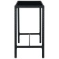 7-tlg. Gartenbar-Set mit Kissen Poly Rattan Schwarz 7-tlg. Gartenbar-Set mit Kissen Poly Rattan Schwarz