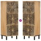 vidaXL Beistellschrank 40x33x110 cm Massivholz Mango vidaXL Beistellschrank 40x33x110 cm Massivholz Mango