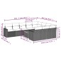 vidaXL 11-tlg. Garten-Sofagarnitur mit Kissen Grau Poly Rattan vidaXL 11-tlg. Garten-Sofagarnitur mit Kissen Grau Poly Rattan