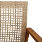 vidaXL Gartenbank Beige 112 cm Poly Rattan und Akazienholz vidaXL Gartenbank Beige 112 cm Poly Rattan und Akazienholz