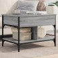 vidaXL Couchtisch Grau Sonoma 70x50x50 cm Holzwerkstoff und Metall vidaXL Couchtisch Grau Sonoma 70x50x50 cm Holzwerkstoff und Metall