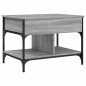 vidaXL Couchtisch Grau Sonoma 70x50x50 cm Holzwerkstoff und Metall vidaXL Couchtisch Grau Sonoma 70x50x50 cm Holzwerkstoff und Metall