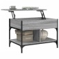 vidaXL Couchtisch Grau Sonoma 70x50x50 cm Holzwerkstoff und Metall vidaXL Couchtisch Grau Sonoma 70x50x50 cm Holzwerkstoff und Metall