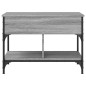 vidaXL Couchtisch Grau Sonoma 70x50x50 cm Holzwerkstoff und Metall vidaXL Couchtisch Grau Sonoma 70x50x50 cm Holzwerkstoff und Metall