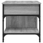 vidaXL Couchtisch Grau Sonoma 70x50x50 cm Holzwerkstoff und Metall vidaXL Couchtisch Grau Sonoma 70x50x50 cm Holzwerkstoff und Metall