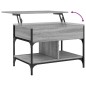 vidaXL Couchtisch Grau Sonoma 70x50x50 cm Holzwerkstoff und Metall vidaXL Couchtisch Grau Sonoma 70x50x50 cm Holzwerkstoff und Metall