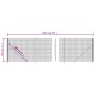 vidaXL Maschendrahtzaun mit Bodenflansch Anthrazit 1,8x10 m vidaXL Maschendrahtzaun mit Bodenflansch Anthrazit 1,8x10 m