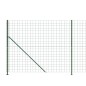 vidaXL Maschendrahtzaun mit Bodenflansch Grün 2,2x10 m vidaXL Maschendrahtzaun mit Bodenflansch Grün 2,2x10 m