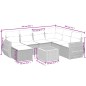 vidaXL 8-tlg. Garten-Sofagarnitur mit Kissen Beige Poly Rattan vidaXL 8-tlg. Garten-Sofagarnitur mit Kissen Beige Poly Rattan