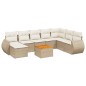 vidaXL 9-tlg. Garten-Sofagarnitur mit Kissen Beige Poly Rattan vidaXL 9-tlg. Garten-Sofagarnitur mit Kissen Beige Poly Rattan