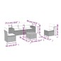 vidaXL 6-tlg. Garten-Sofagarnitur mit Kissen Schwarz Poly Rattan vidaXL 6-tlg. Garten-Sofagarnitur mit Kissen Schwarz Poly Rattan
