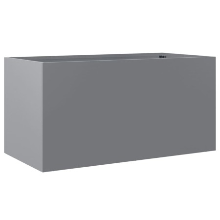 vidaXL Pflanzkübel Silbern 62x30x29 cm Verzinkter Stahl