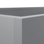 vidaXL Pflanzkübel Silbern 62x30x29 cm Verzinkter Stahl vidaXL Pflanzkübel Silbern 62x30x29 cm Verzinkter Stahl