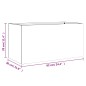 vidaXL Pflanzkübel Silbern 62x30x29 cm Verzinkter Stahl vidaXL Pflanzkübel Silbern 62x30x29 cm Verzinkter Stahl