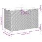 vidaXL Gartentruhe Schwarz 110x55x63 cm Poly Rattan Akazienholz vidaXL Gartentruhe Schwarz 110x55x63 cm Poly Rattan Akazienholz