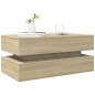 vidaXL Couchtisch mit LED-Leuchten Sonoma-Eiche 90x50x40 cm vidaXL Couchtisch mit LED-Leuchten Sonoma-Eiche 90x50x40 cm