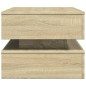 vidaXL Couchtisch mit LED-Leuchten Sonoma-Eiche 90x50x40 cm vidaXL Couchtisch mit LED-Leuchten Sonoma-Eiche 90x50x40 cm