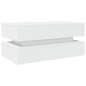 vidaXL Couchtisch mit LED-Leuchten Weiß 90x50x40 cm vidaXL Couchtisch mit LED-Leuchten Weiß 90x50x40 cm