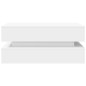vidaXL Couchtisch mit LED-Leuchten Weiß 90x50x40 cm vidaXL Couchtisch mit LED-Leuchten Weiß 90x50x40 cm