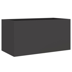 vidaXL Pflanzkübel Schwarz 62x30x29 cm Kaltgewalzter Stahl