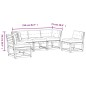vidaXL 5-tlg. Garten-Sofagarnitur mit Kissen Kiefernholz Imprägniert vidaXL 5-tlg. Garten-Sofagarnitur mit Kissen Kiefernholz Imprägniert