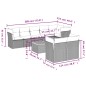 vidaXL 9-tlg. Garten-Sofagarnitur mit Kissen Schwarz Poly Rattan vidaXL 9-tlg. Garten-Sofagarnitur mit Kissen Schwarz Poly Rattan