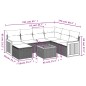 vidaXL 8-tlg. Garten-Sofagarnitur mit Kissen Grau Poly Rattan vidaXL 8-tlg. Garten-Sofagarnitur mit Kissen Grau Poly Rattan