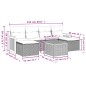 vidaXL 7-tlg. Garten-Sofagarnitur mit Kissen Schwarz Poly Rattan vidaXL 7-tlg. Garten-Sofagarnitur mit Kissen Schwarz Poly Rattan