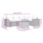 vidaXL 6-tlg. Garten-Sofagarnitur mit Kissen Beige Poly Rattan vidaXL 6-tlg. Garten-Sofagarnitur mit Kissen Beige Poly Rattan