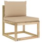 7-tlg. Garten-Lounge-Set mit Kissen Imprägniertes Kiefernholz 7-tlg. Garten-Lounge-Set mit Kissen Imprägniertes Kiefernholz