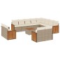vidaXL 13-tlg. Garten-Sofagarnitur mit Kissen Beige Poly Rattan vidaXL 13-tlg. Garten-Sofagarnitur mit Kissen Beige Poly Rattan