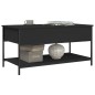 vidaXL Couchtisch Schwarz 100x50x50 cm Holzwerkstoff und Metall vidaXL Couchtisch Schwarz 100x50x50 cm Holzwerkstoff und Metall