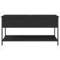 vidaXL Couchtisch Schwarz 100x50x50 cm Holzwerkstoff und Metall vidaXL Couchtisch Schwarz 100x50x50 cm Holzwerkstoff und Metall